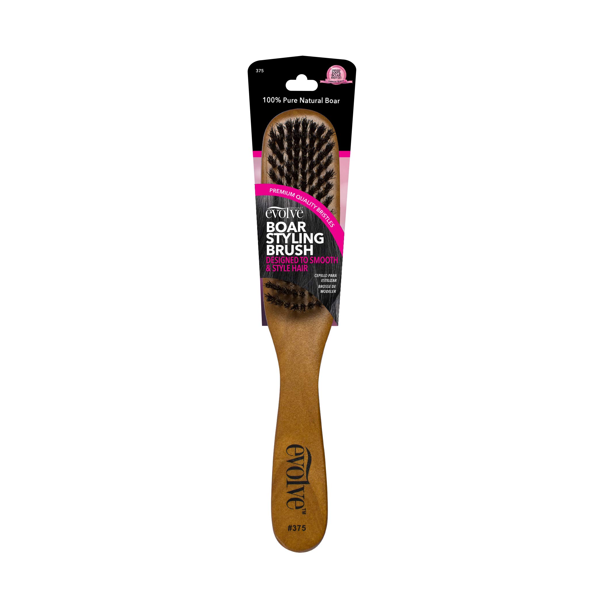 Evolve Boar Hair Styling Brush for Professionals with Precision Grip and Anti-Slip Handle
| Evolve Boar Hair Styling Br
