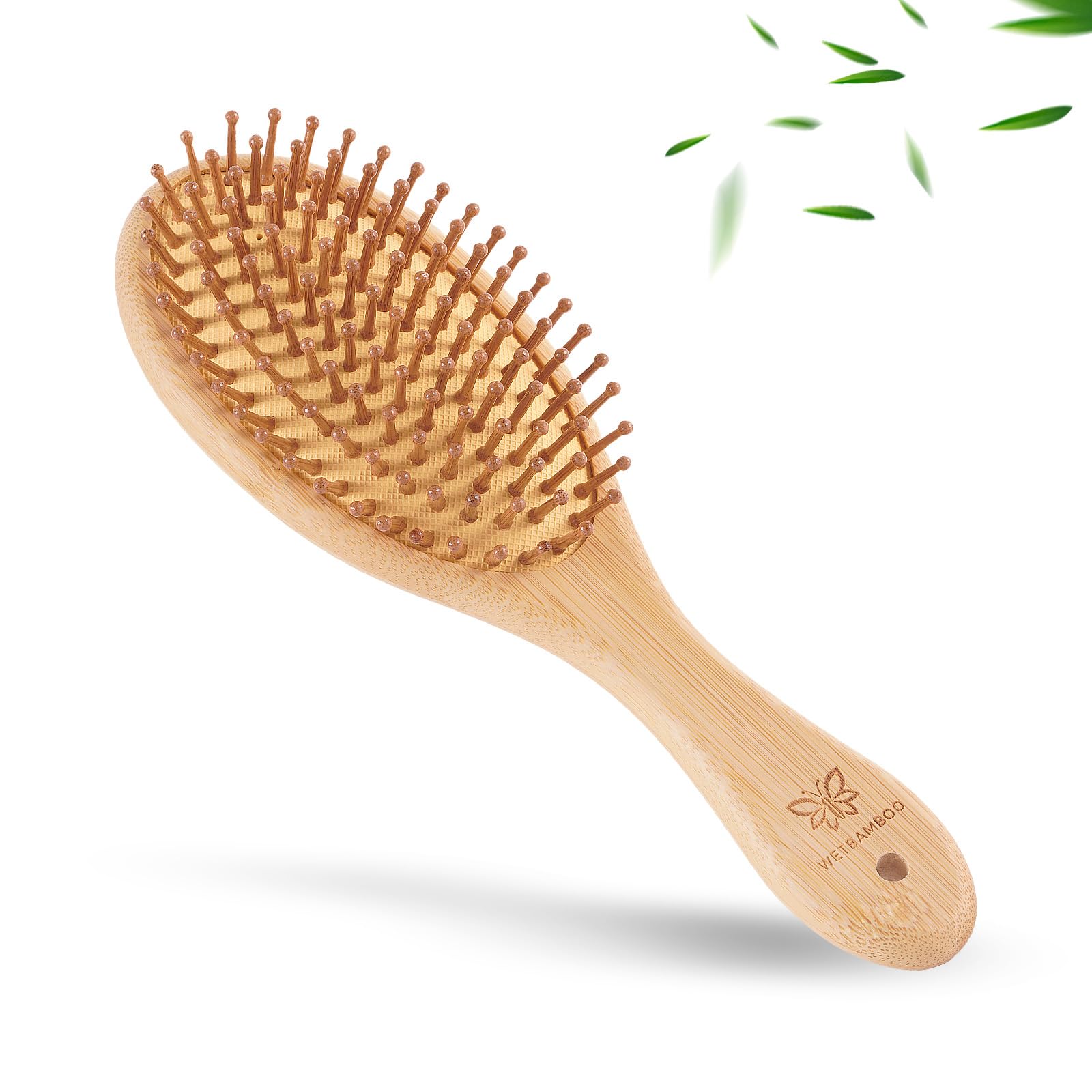 Bamboo Detangling Hair Brush for Hair Growth - Scalp Massage for All Hair Types
Bamboo Paddle Wooden Hairbrush for Wet a