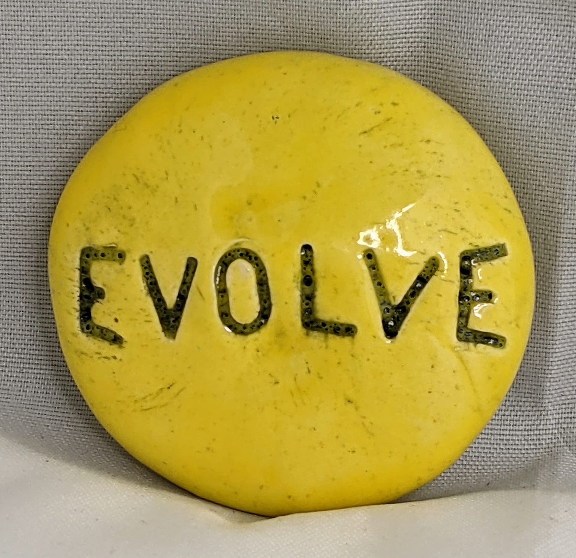 EVOLVE Pocket Stone Lemon Yellow Art Glaze for Inspiration Home Decor
EVOLVE Pocket Stone Lemon Yellow Art Glaze for H